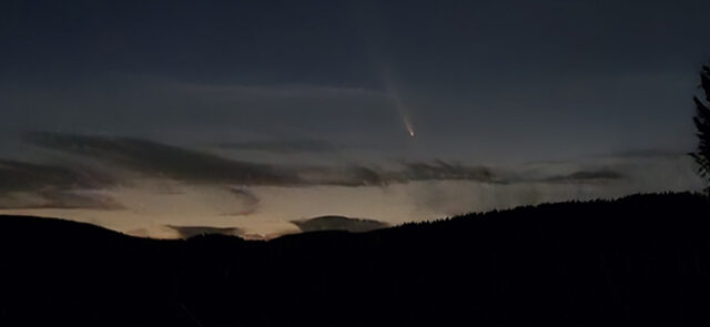 Tsuchinshan–ATLAS-Comet as seen from MSR Alpine Park